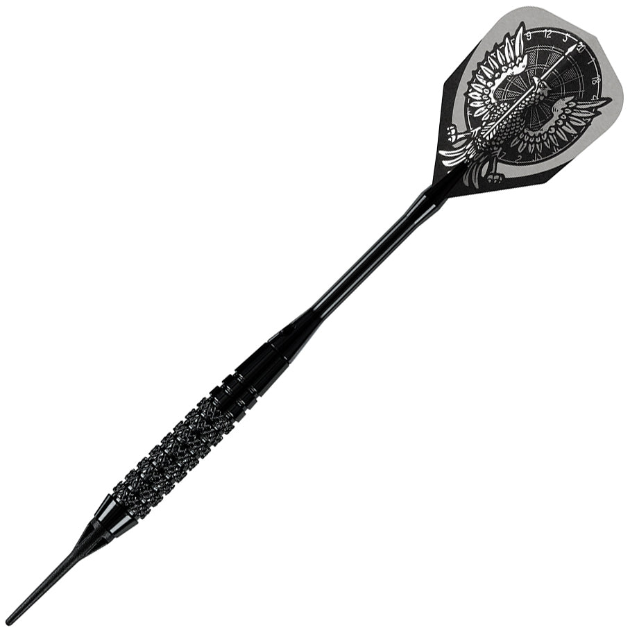 Harrows Black Arrow Knurled Soft Tip Darts - 18gm