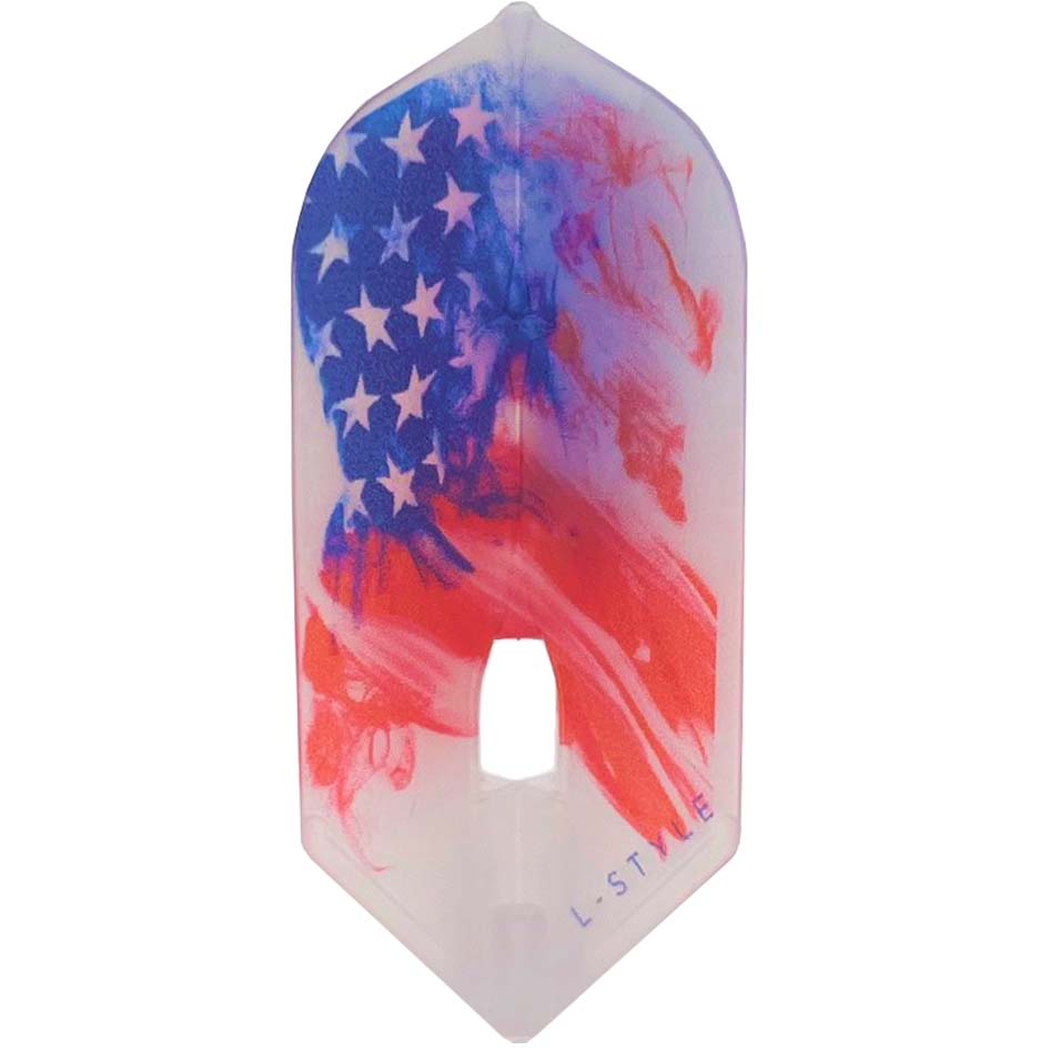 L-Style Pro American Flag V2 Dart Flights - L6 / Slim