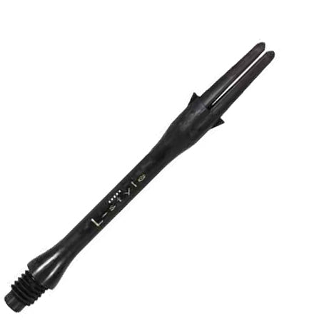 L-Style L-Shaft Carbon Locked Slim Dart Shafts - 370 Medium Plus Black