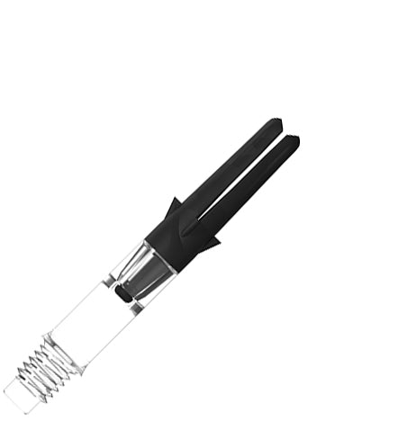 L-Style L-Shaft Carbon Silent Straight Spinning Dart Shafts - 190 Short Clear