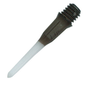 L-Style Short Lip Two Tone Soft Tip Points - Black (30 Count)