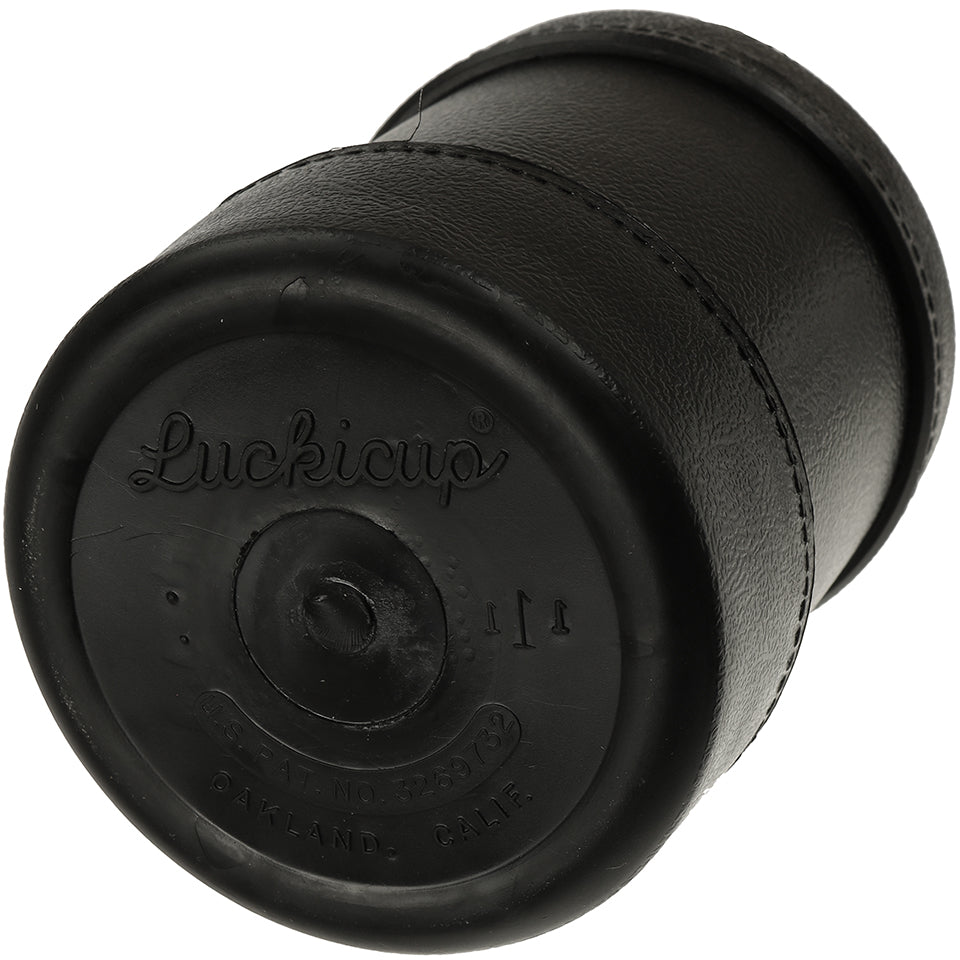Luckicup 102 Regulation Size Dice Cup-Boxed With 5 Dice - Black