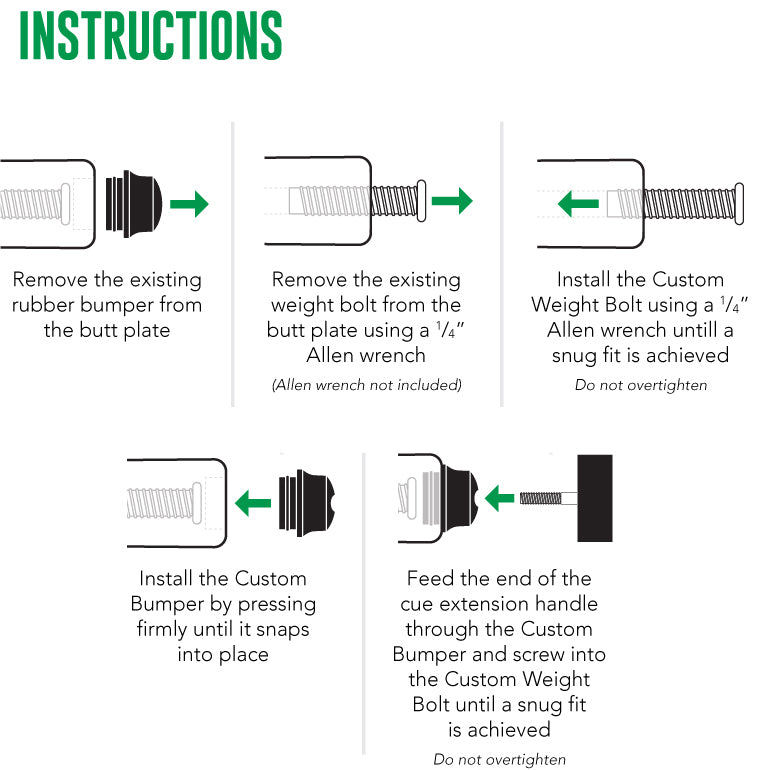 McDermott Cue 11" Rear Extension
