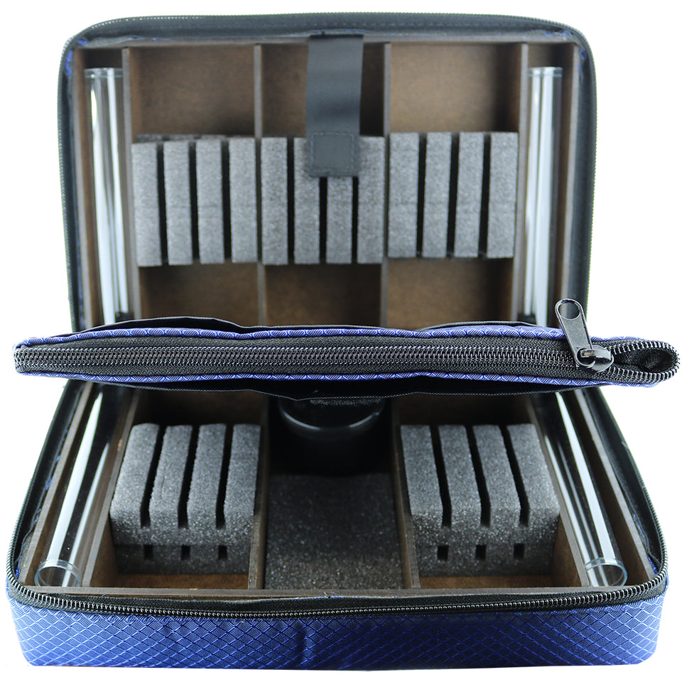 Metroline Split Back Pro Dart Case - Blue Diamond