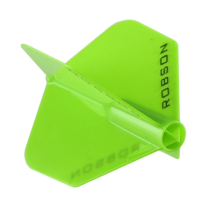 Robson Plus Dart Flights - Shape Lime
