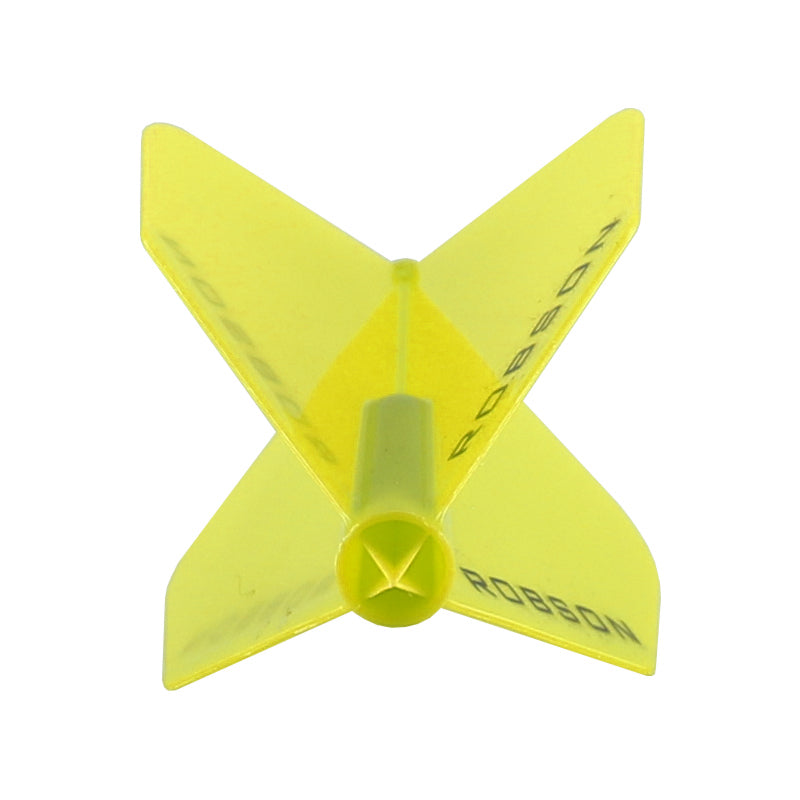 Robson Plus Dart Flights - Shape Yellow