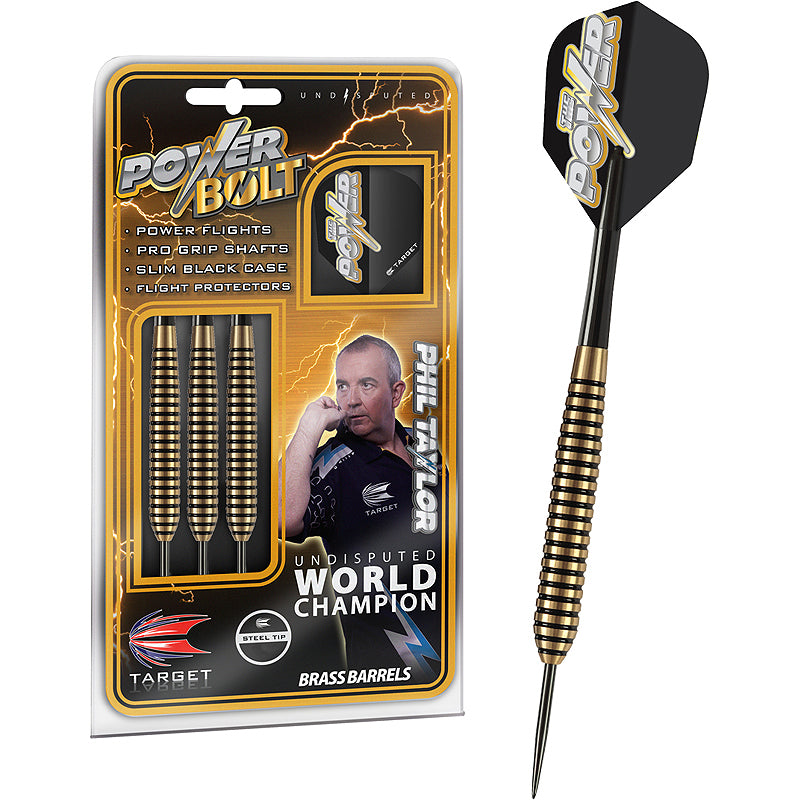 Target Power Bolt Steel Tip Darts - Phil Taylor 24gm