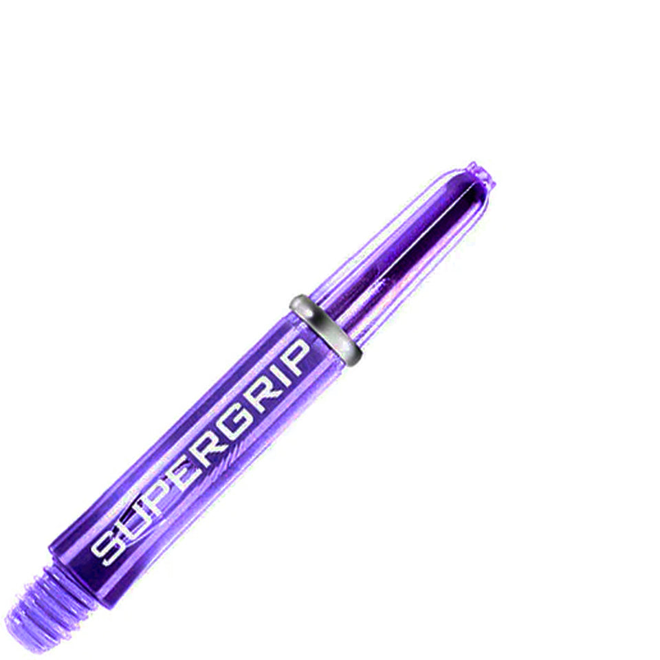 Harrows Supergrip Polycarbonate Dart Shafts With Rings - Short Purple