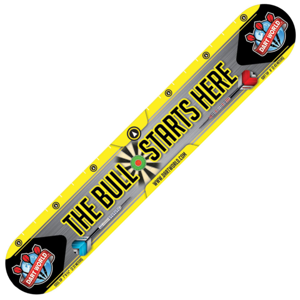 Dart World The Bull Starts Here Logo Throwline
