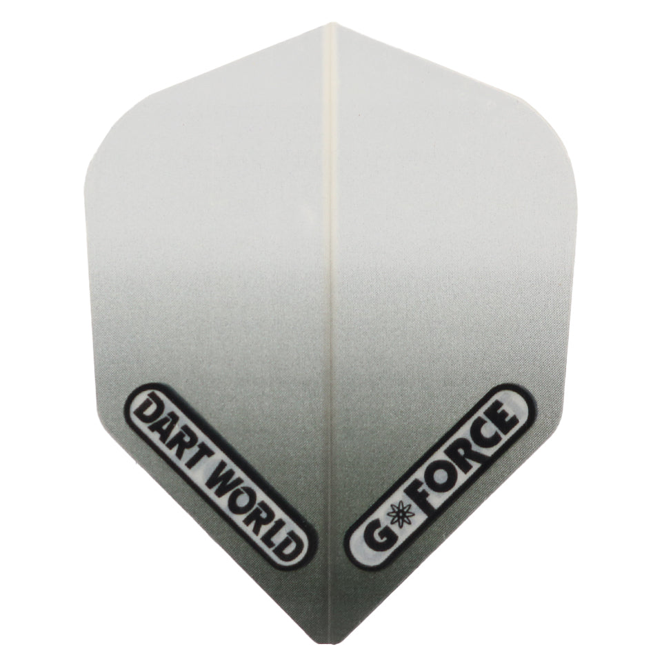 Dart World G-Force Dart Flights - Standard Clear Grey