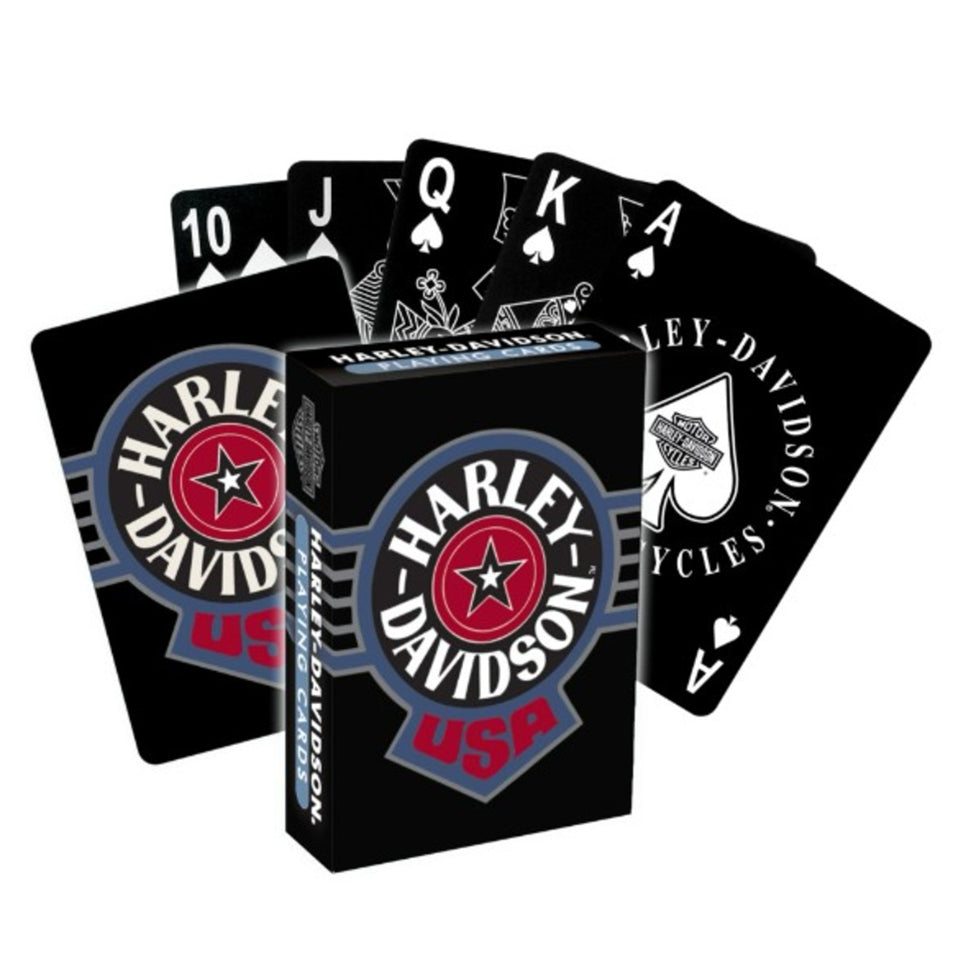 Harley-Davidson Fatboy Plastic Playing Cards - Standard Size