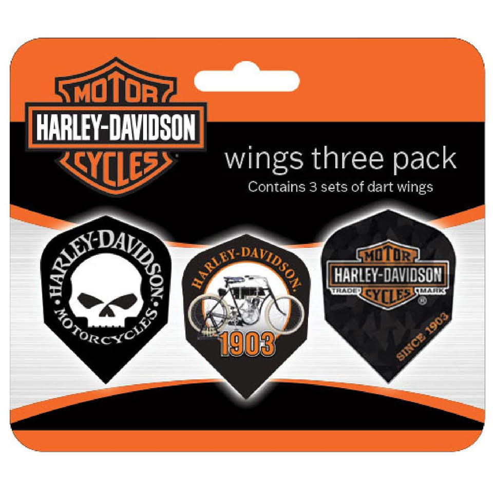 Harley-Davidson Wings Dart Flights - Shape (3 sets)