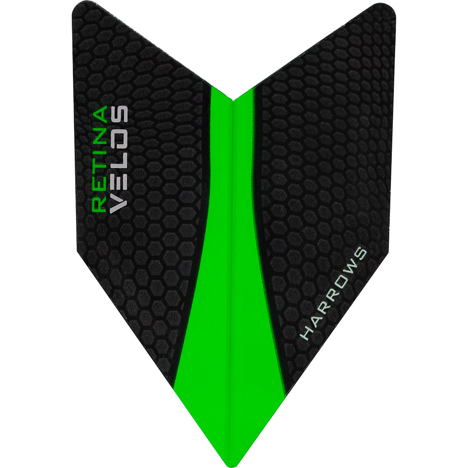 Harrows Retina Dart Flights - Velos Green