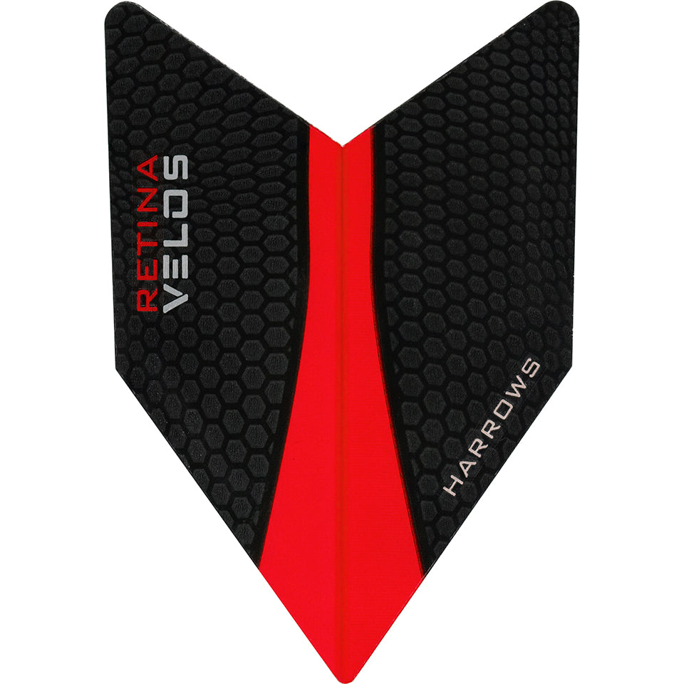 Harrows Retina Dart Flights - Velos Red