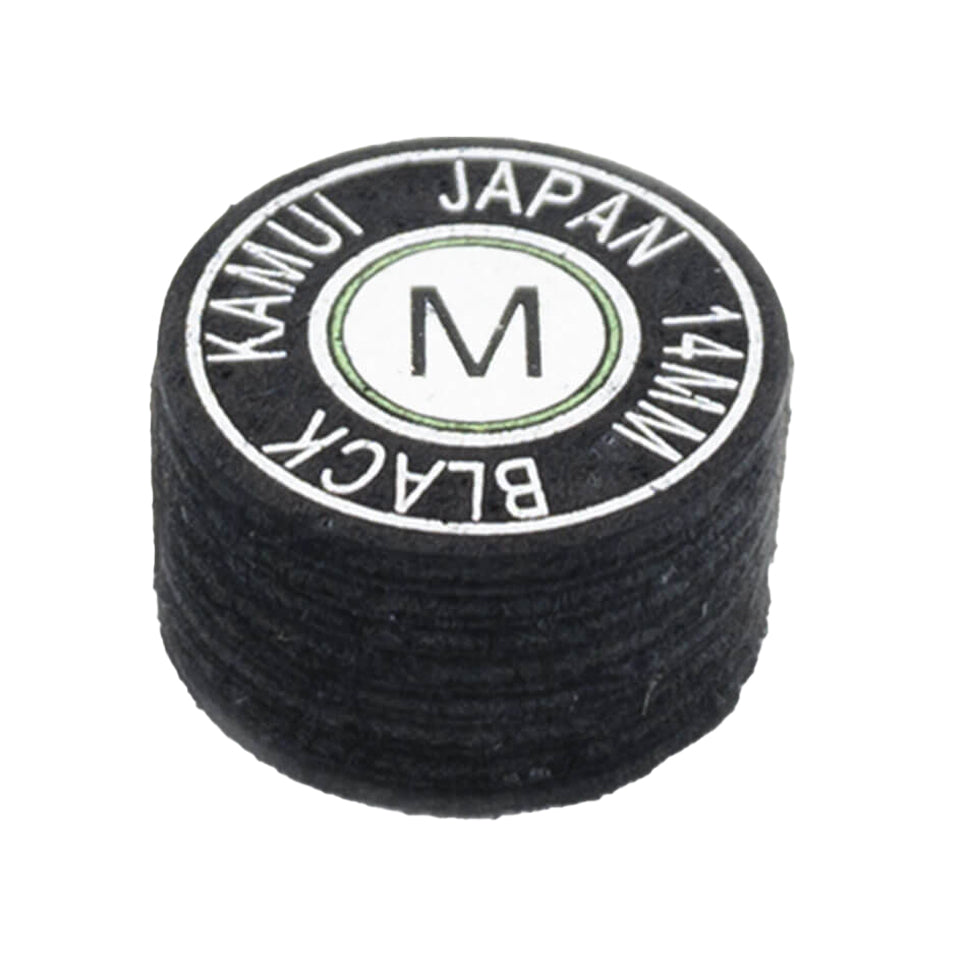 Kamui Black Billiard Cue Tip - Medium 14mm