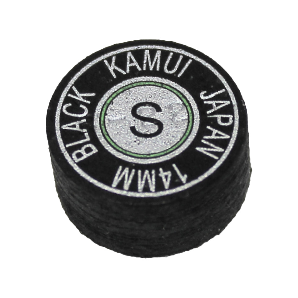 Kamui Black Billiard Cue Tip - Soft 14mm