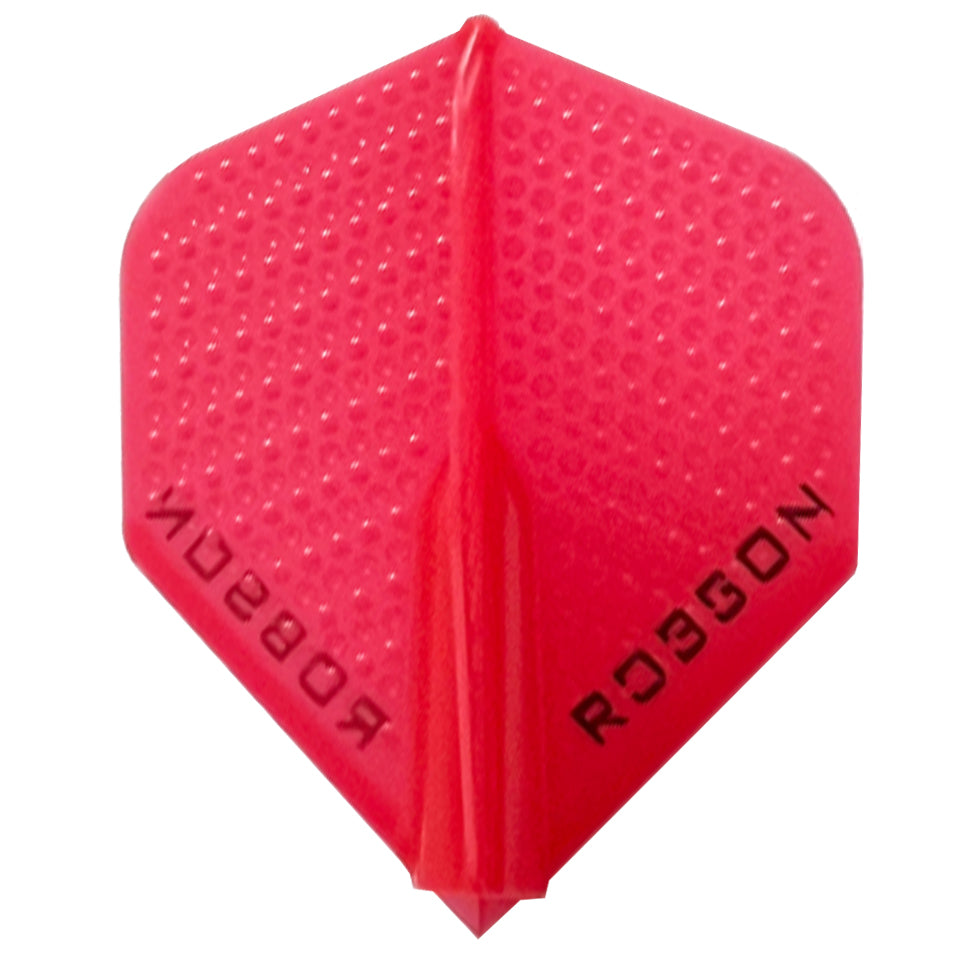 Robson Dimpled Plus Dart Flights - Standard Red