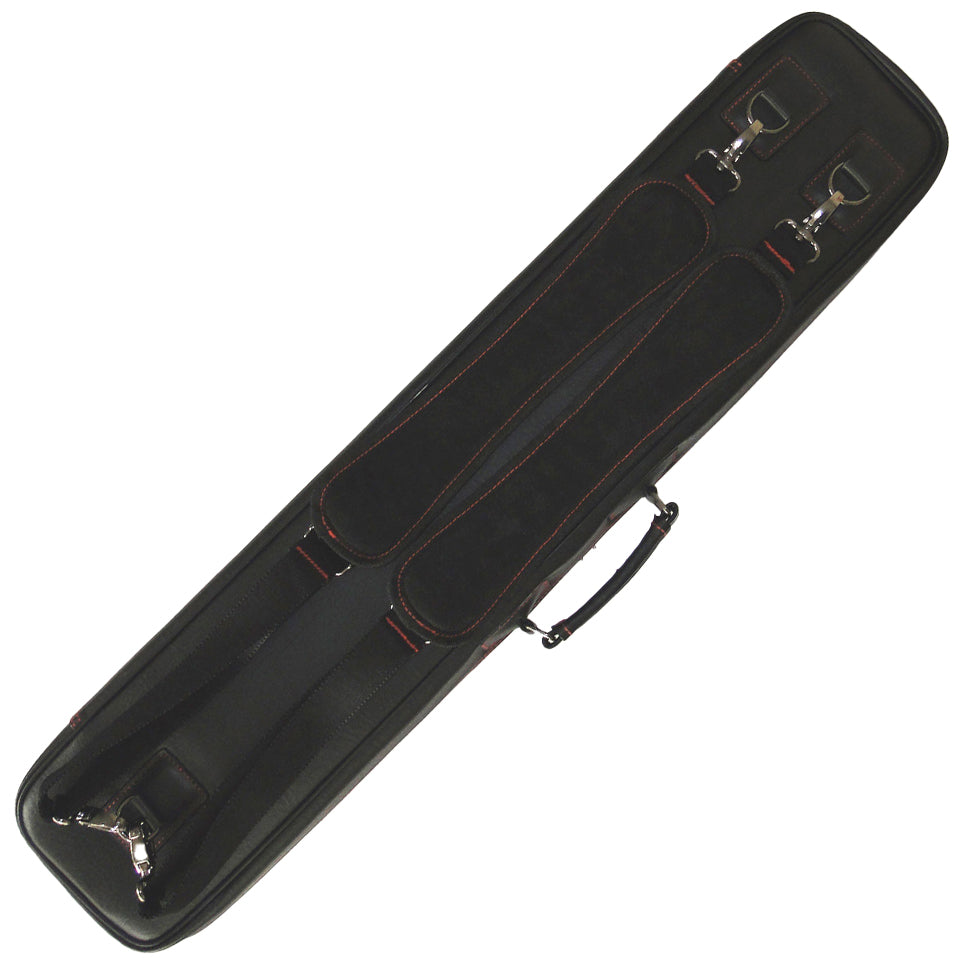J&J 4B/8S Leatherette Cue Case - Black