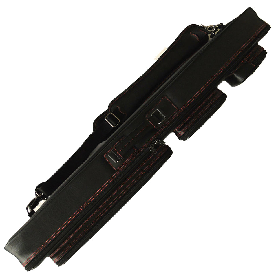 J&J 4B/8S Leatherette Cue Case - Black