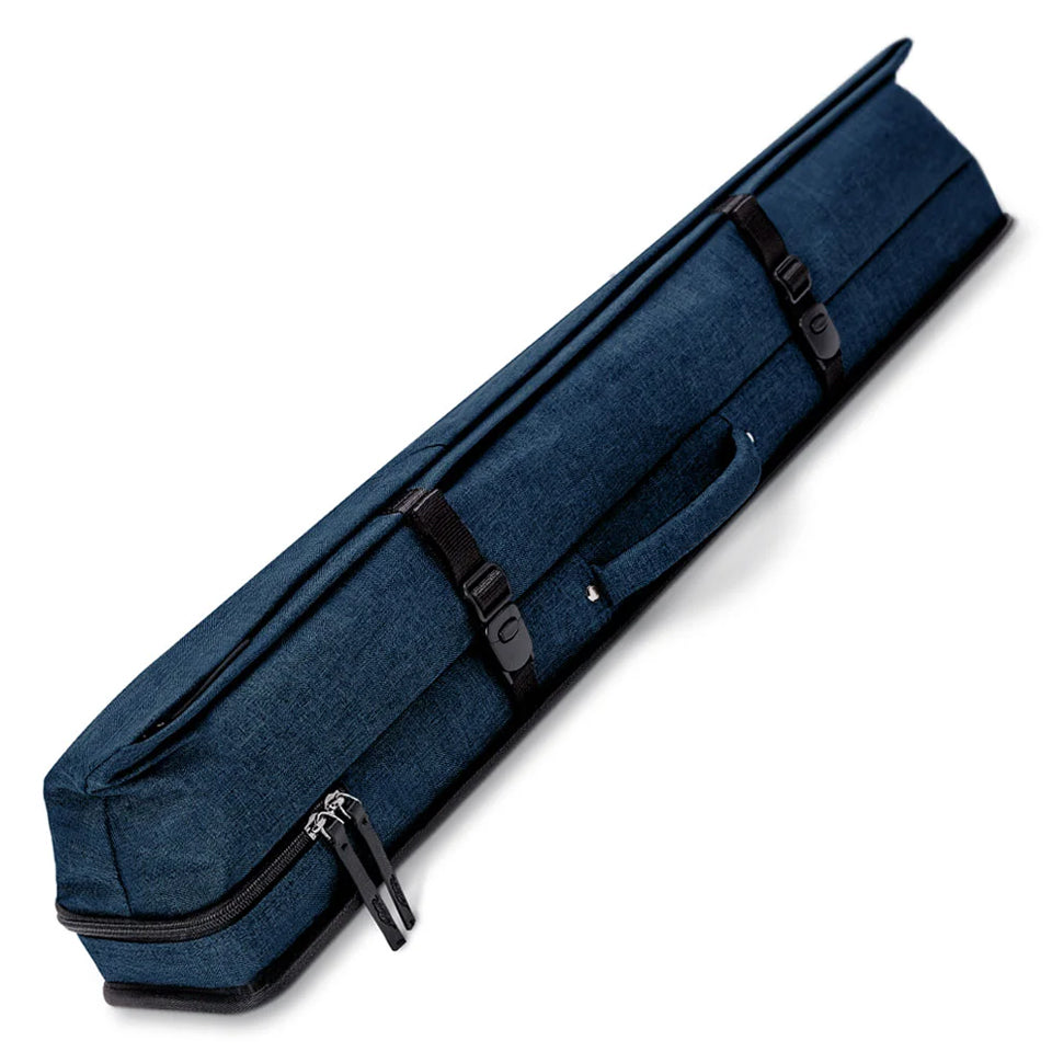 J&J 2B/4S Nylon Canvas Cue Case - Blue