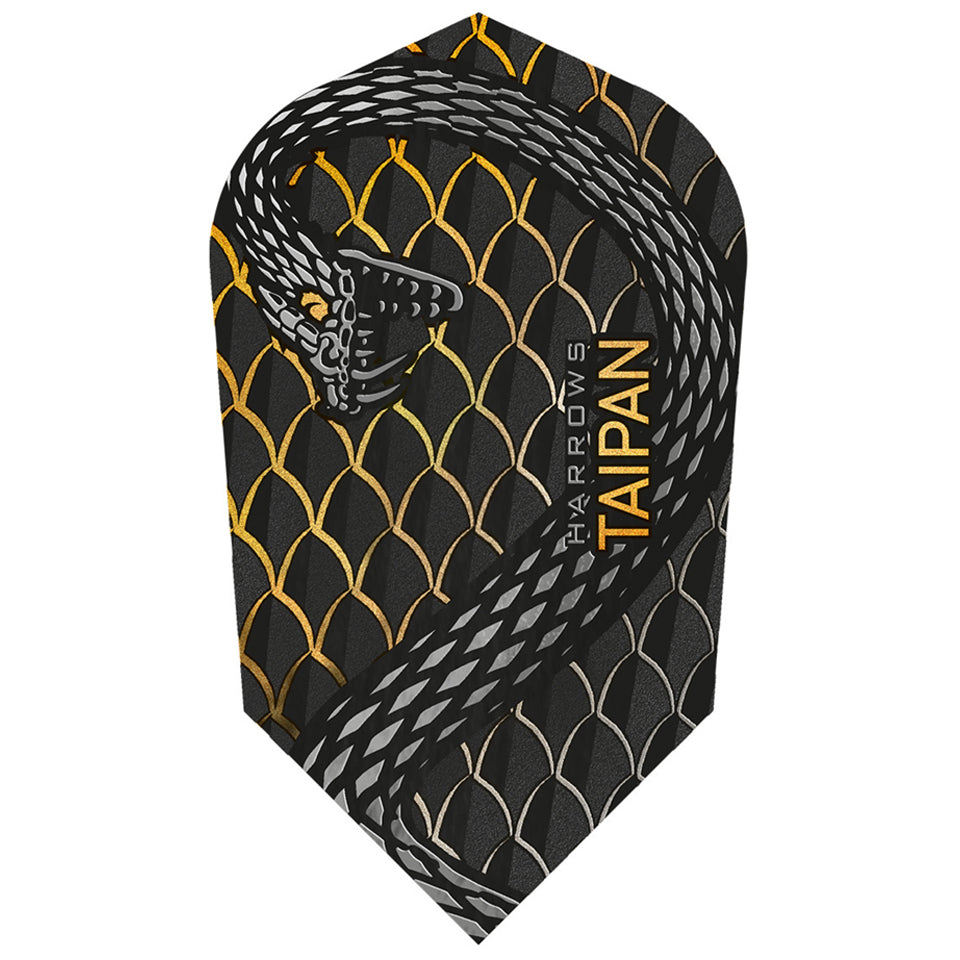 Harrows Taipan Dart Flights - Slim Gold