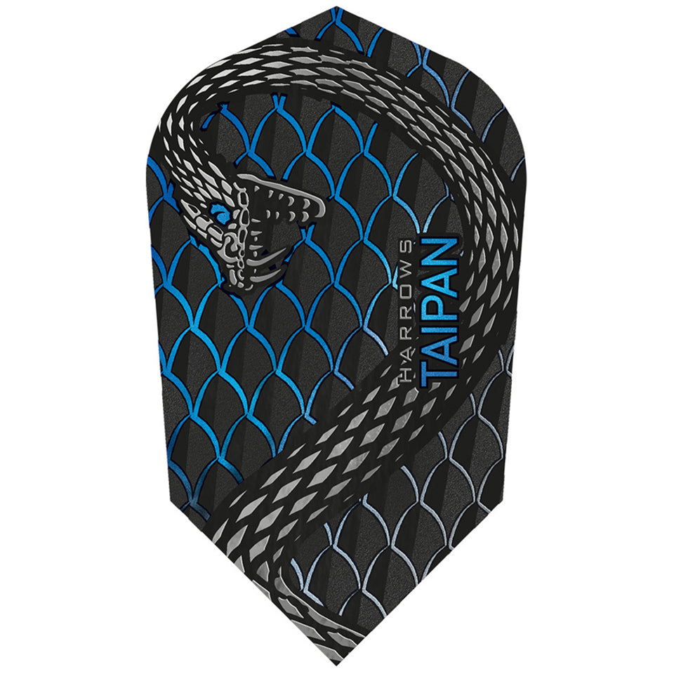 Harrows Taipan Dart Flights - Slim Blue