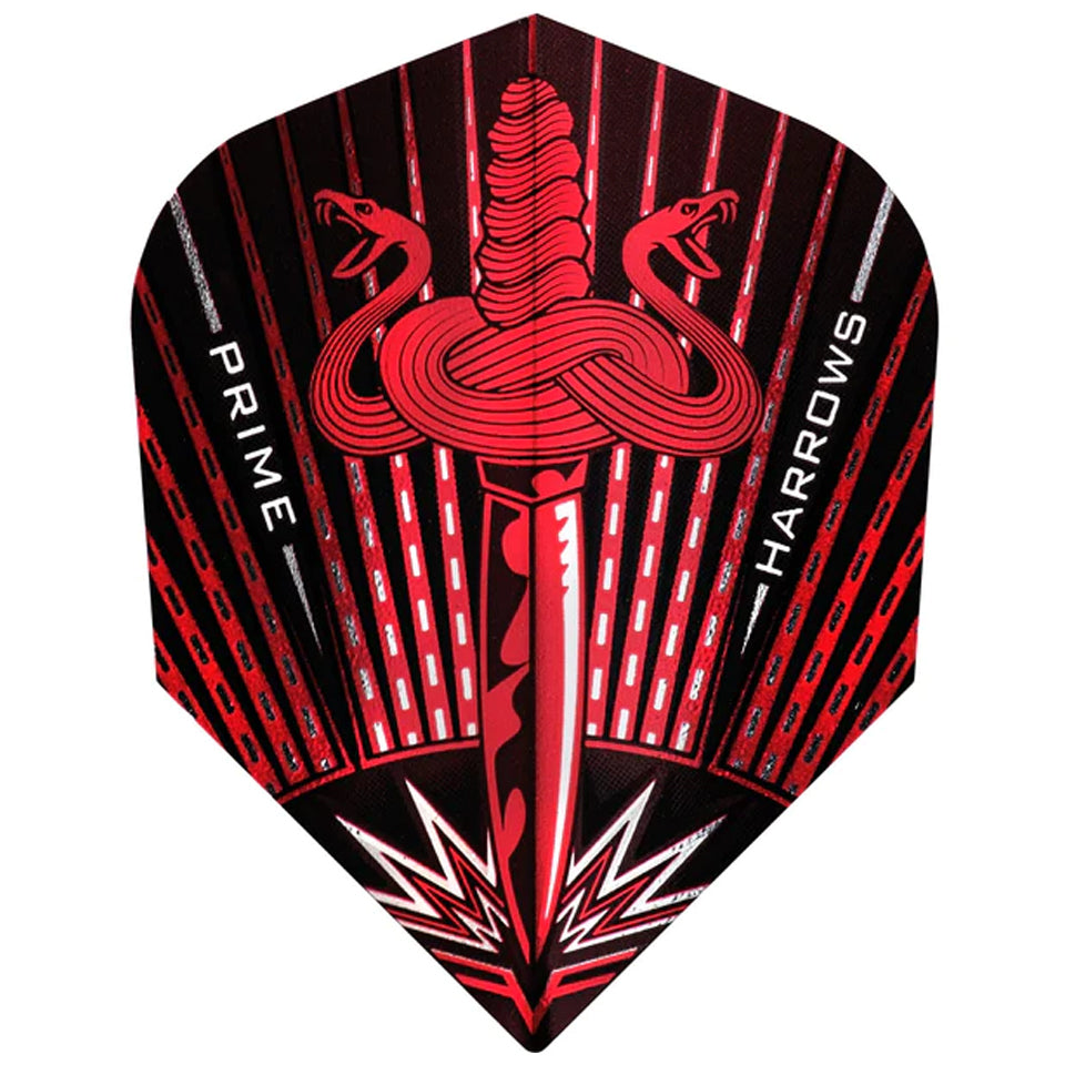 Harrows Prime Assassin Dart Flights - Standard Red