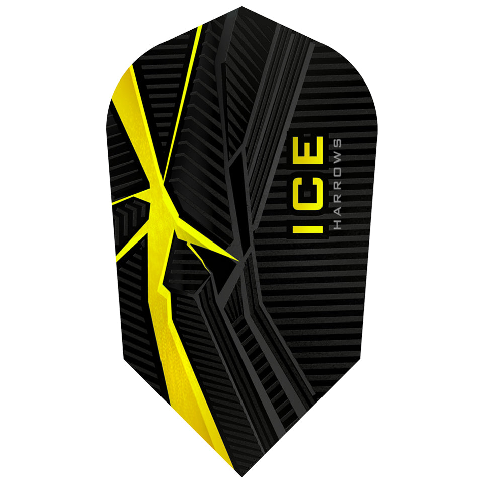 Harrows ICE Recut Dart Flights - Slim Yellow