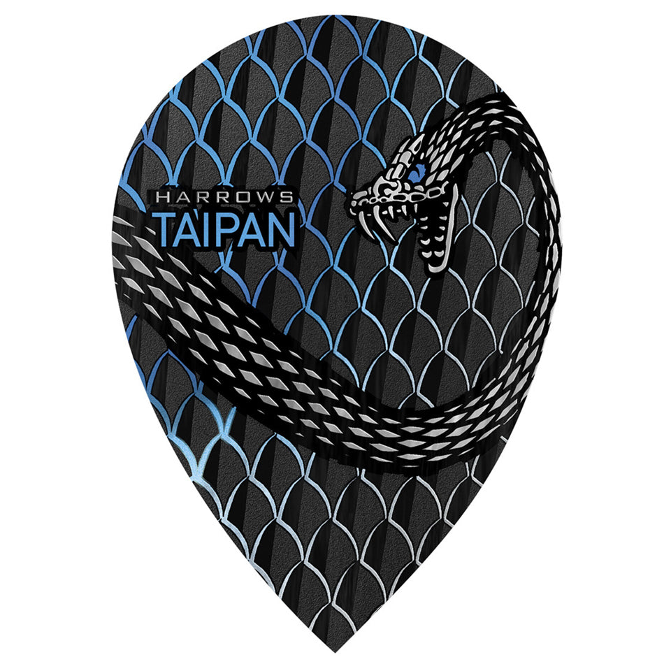 Harrows Taipan Dart Flights -  Pear Blue