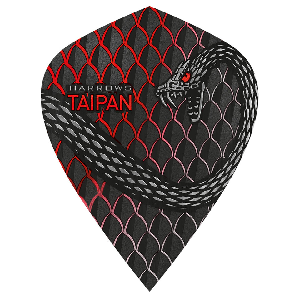 Harrows Taipan Dart Flights -  Kite Red