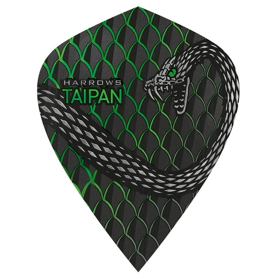 Harrows Taipan Dart Flights -  Kite Green