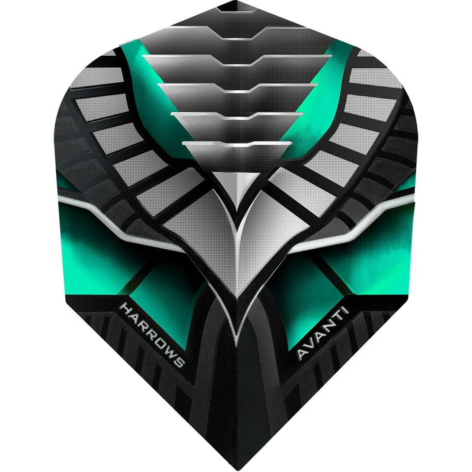 Harrows Avanti Dart Flights - Shape Jade