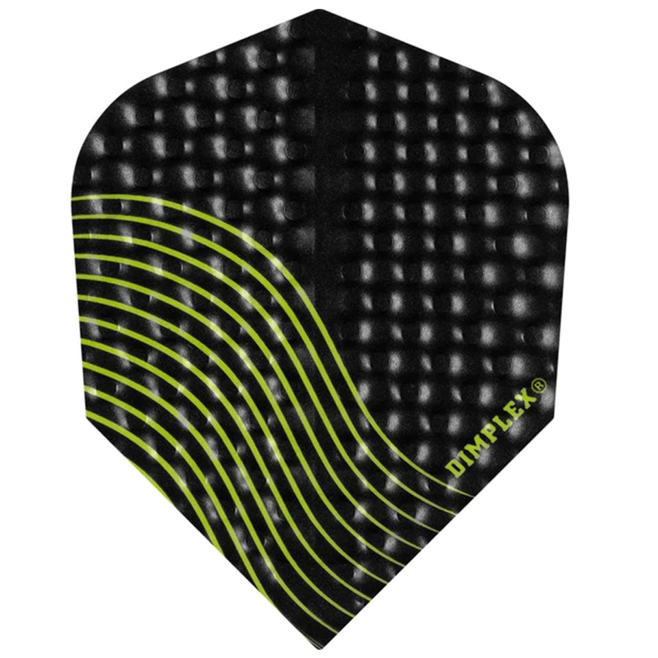 Harrows Dimplex Wave Dart Flights - Shape Green