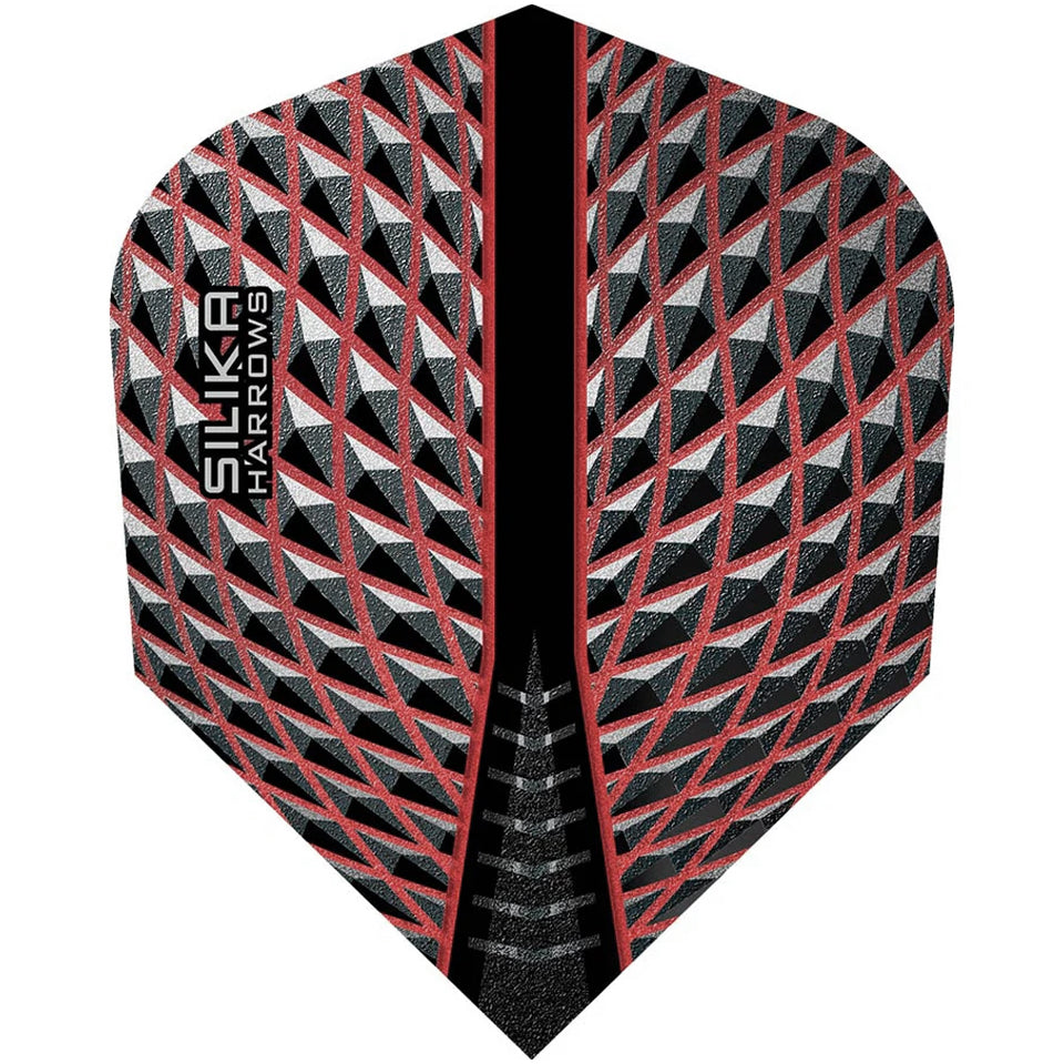 Harrows Silika Dart Flights - Standard Red