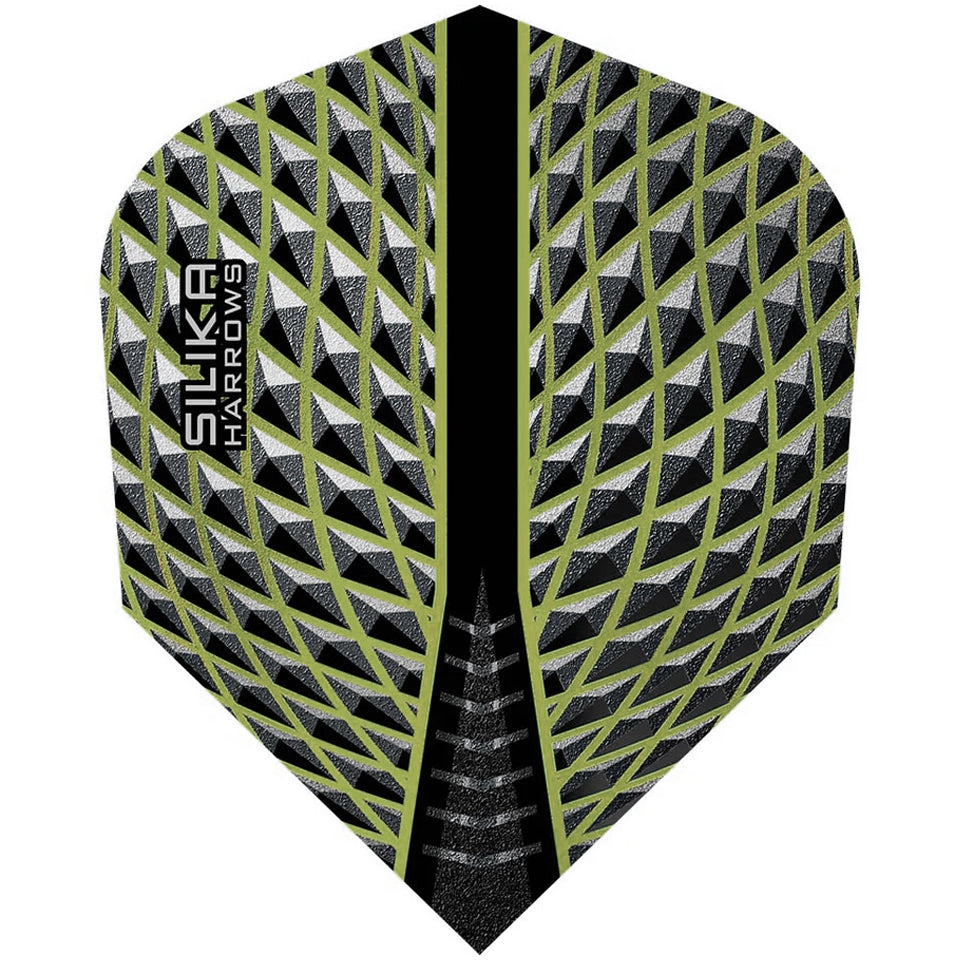 Harrows Silika Dart Flights - Standard Yellow