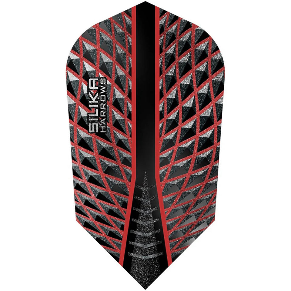 Harrows Silika Dart Flights - Slim Red