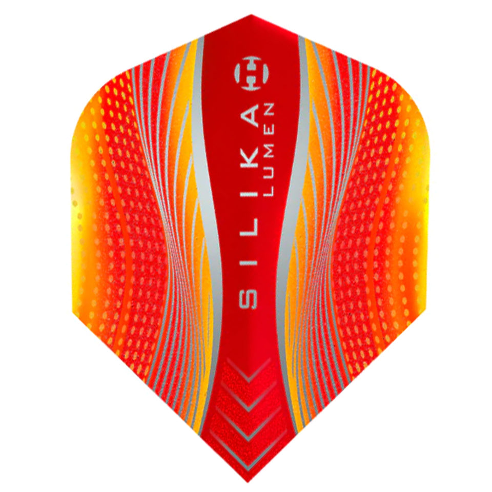 Harrows Silika Lumen Dart Flights - Shape Orange & Red