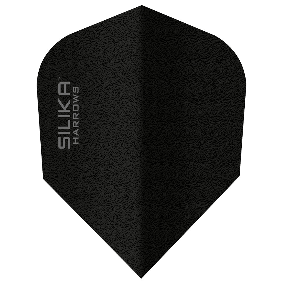 Harrows Silika Solid Tough Crystalline Coated Dart Flights - Shape Black