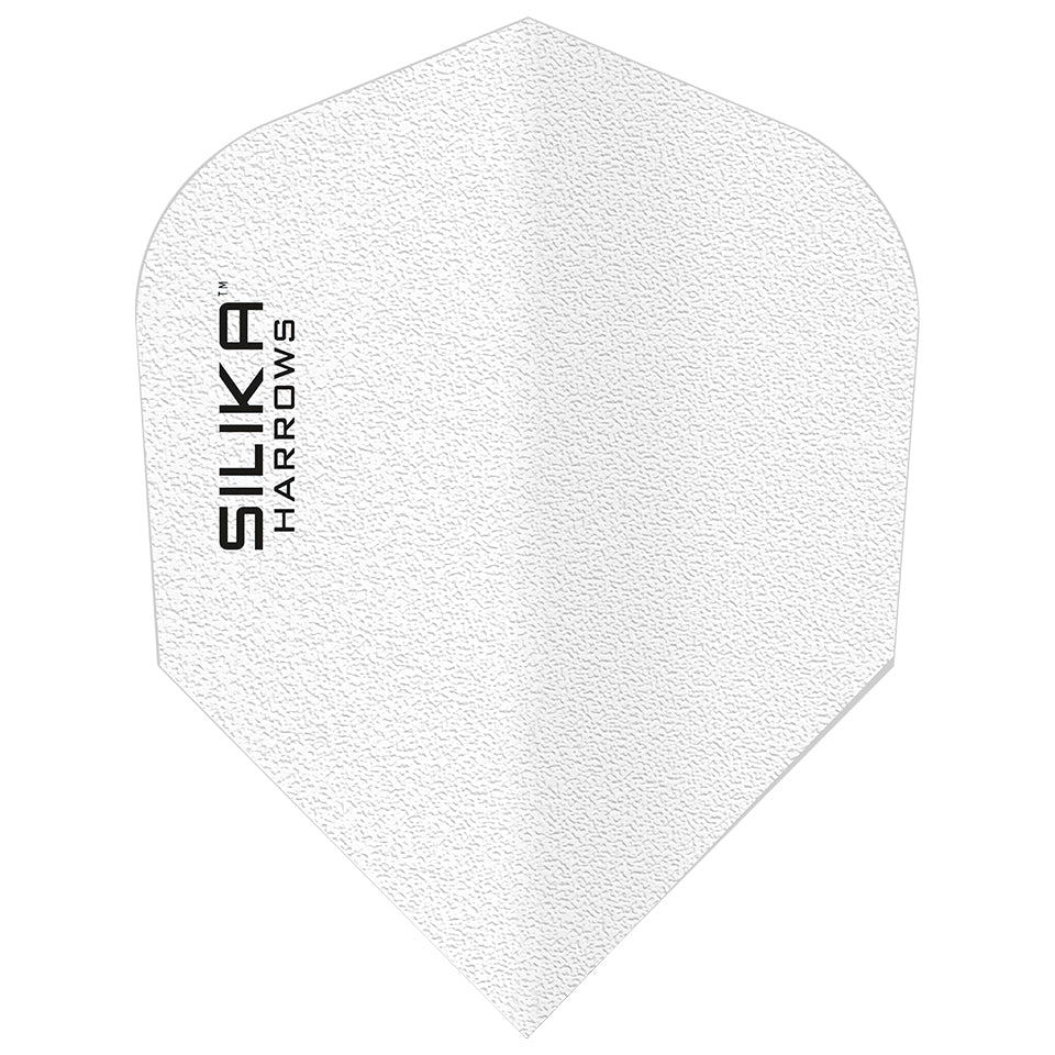 Harrows Silika Solid Tough Crystalline Coated Dart Flights - Shape White