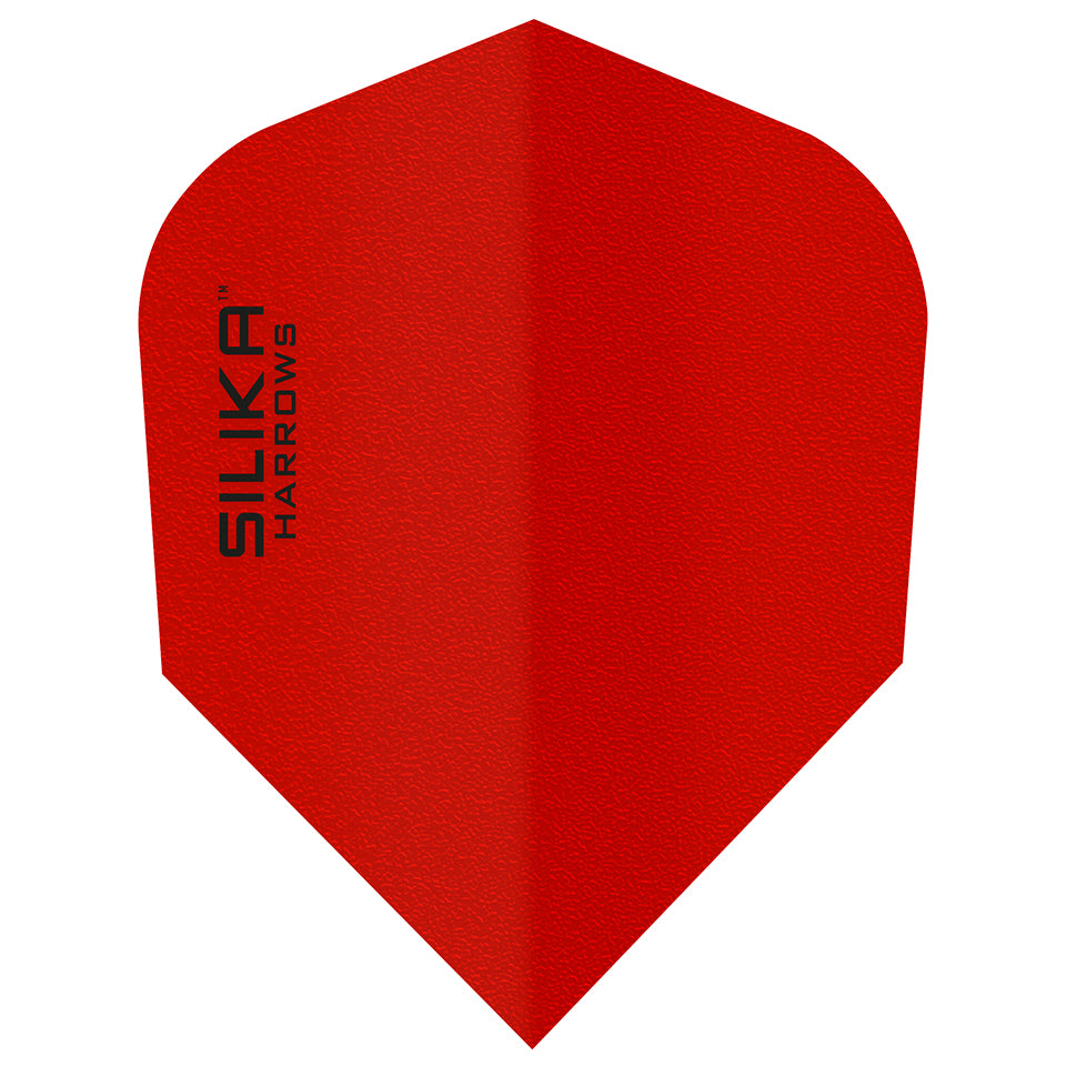 Harrows Silika Solid Tough Crystalline Coated Dart Flights - Shape Red