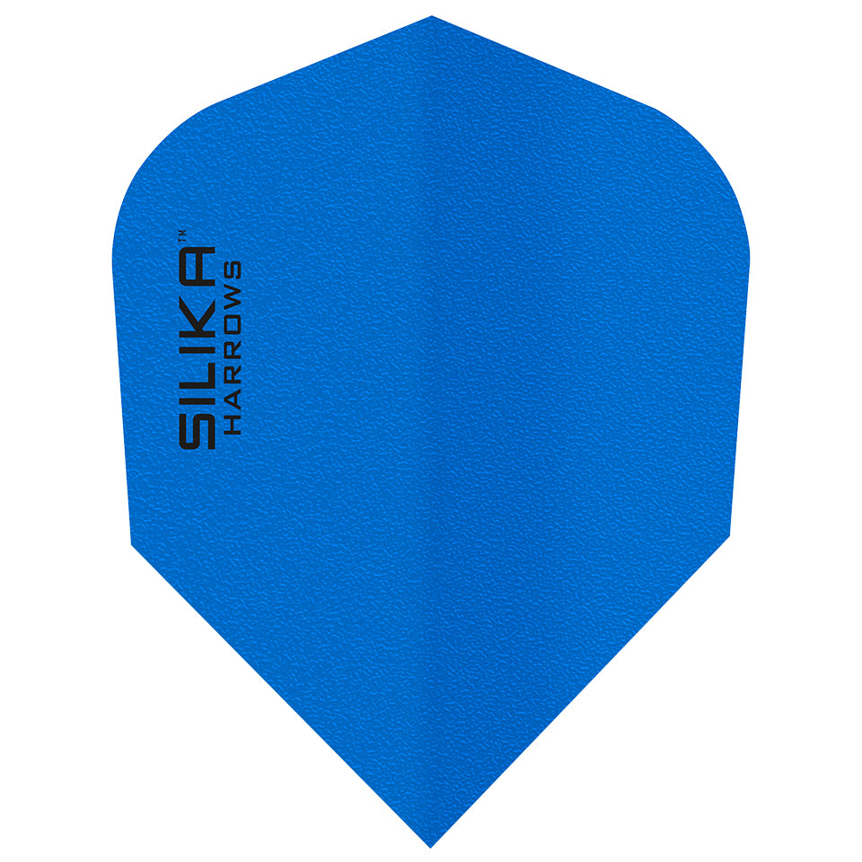 Harrows Silika Solid Tough Crystalline Coated Dart Flights - Shape Blue