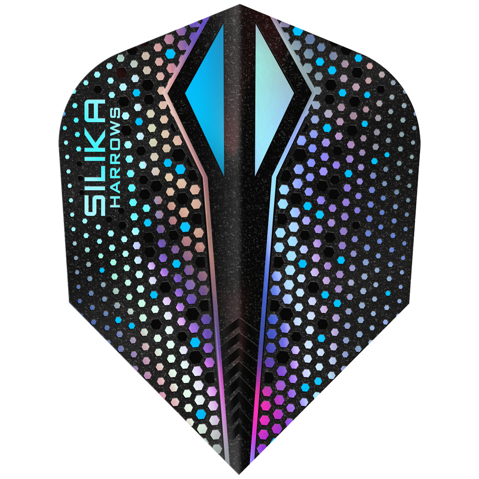 Harrows Silika Colorshift X Tough Crystalline Coated Dart Flights - Shape Silver