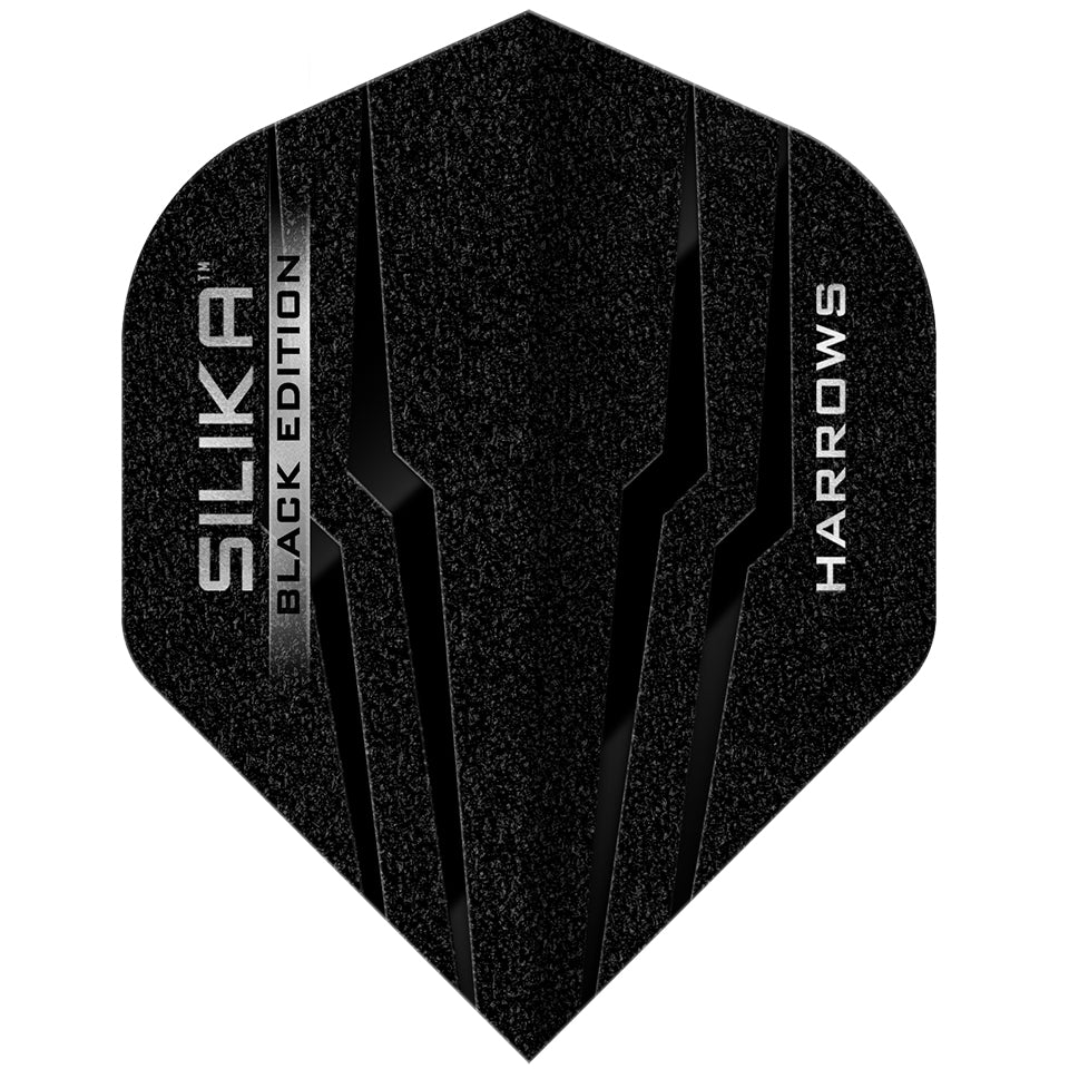 Harrows Silika Black Edition Darts Flights -  Standard