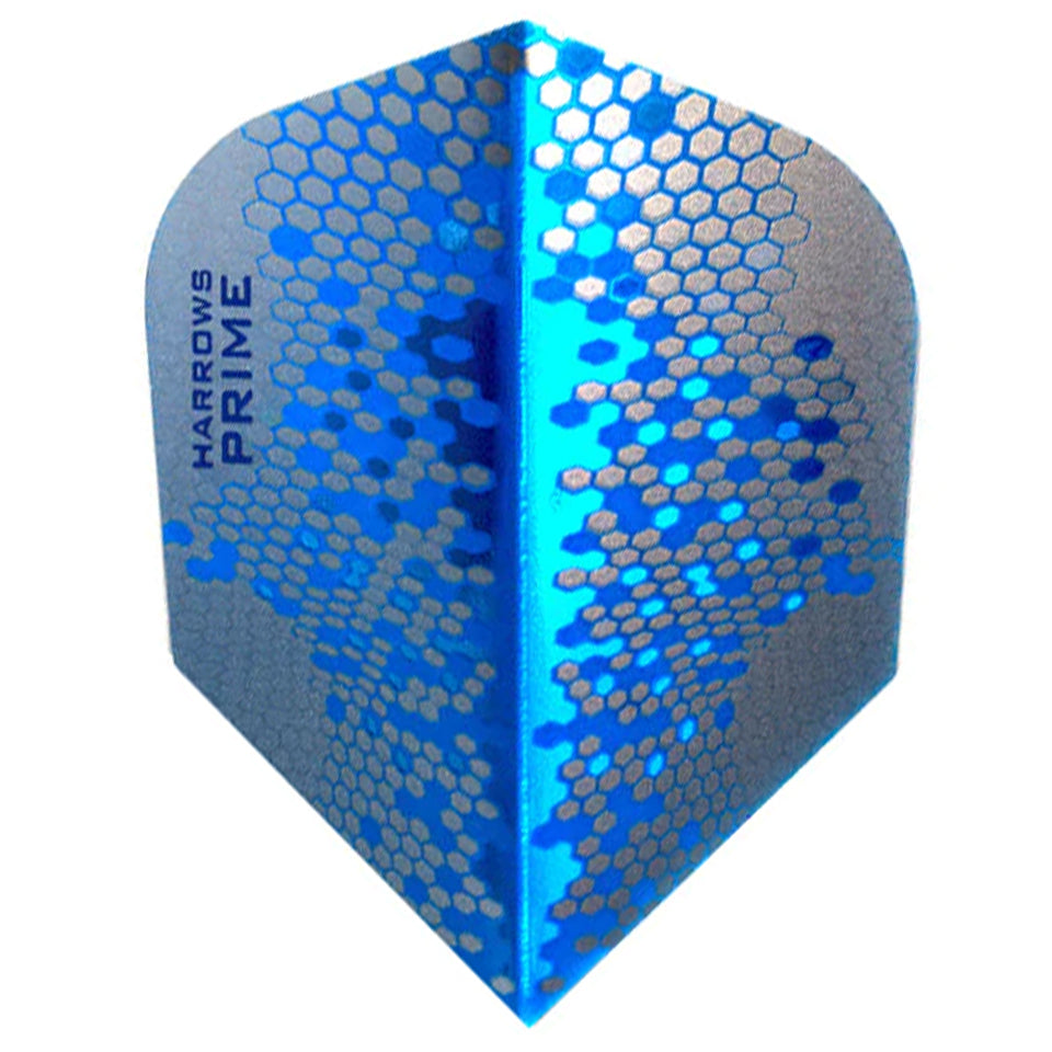 Harrows Prime Hex Dart Flights - Shape Blue