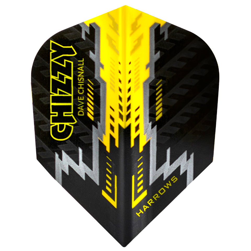 Harrows Chizzy 2 Prime Dart Flights - Shape Yellow