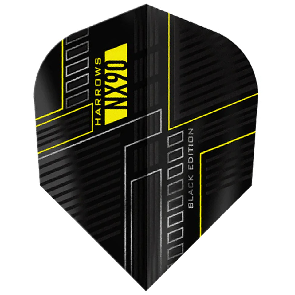 Harrows NX90 Dart Flights - Shape Black