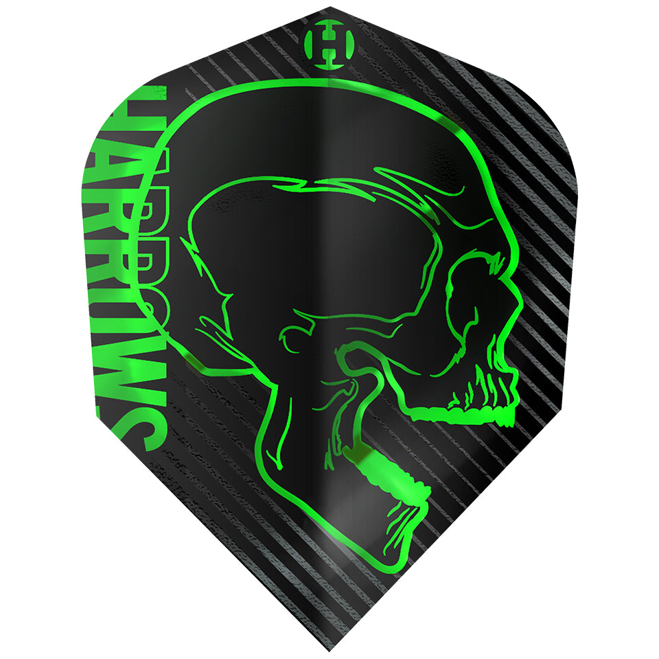 Harrows Rage Dart Flights - Shape Green