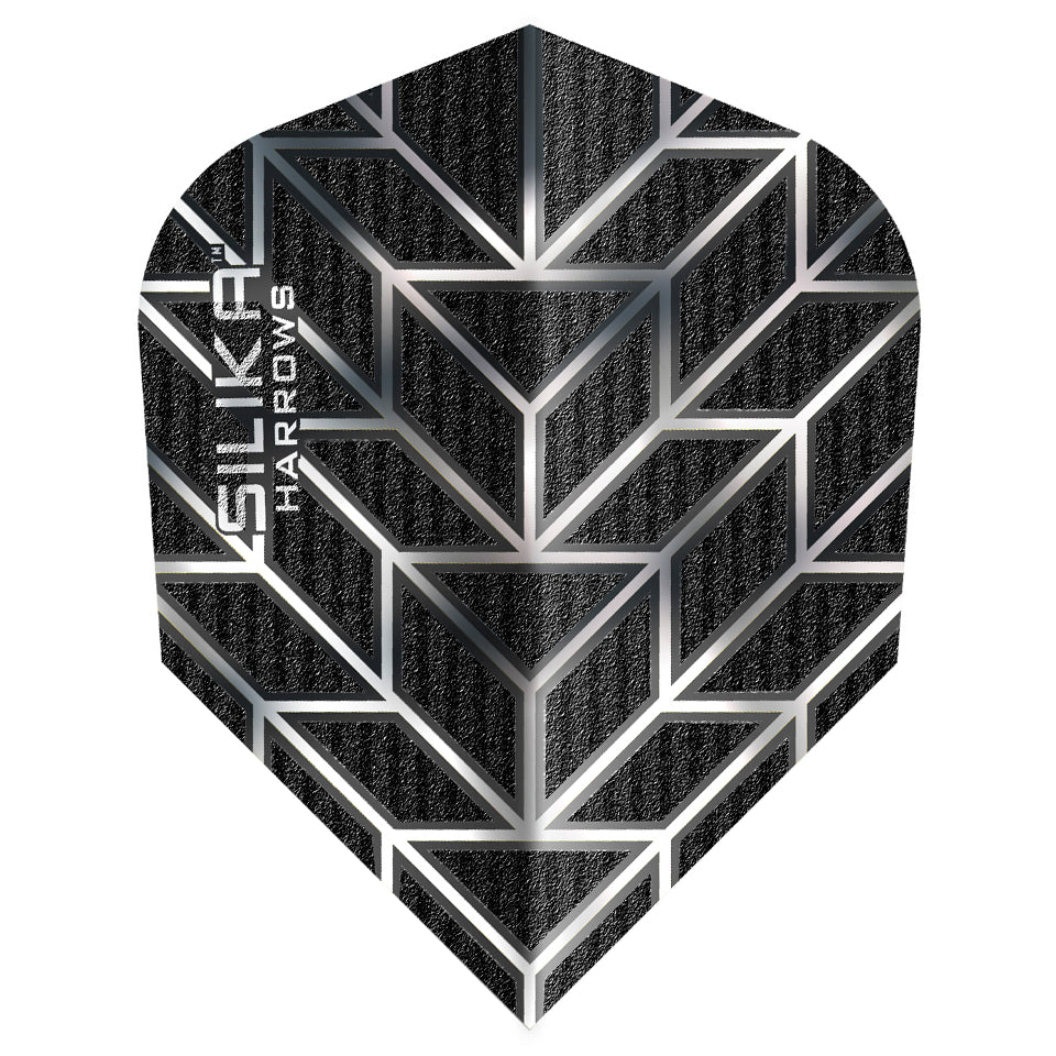 Harrows Silika Monarch Dart Flights - Shape Black