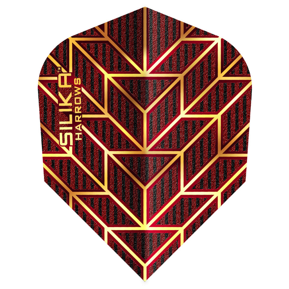 Harrows Silika Monarch Dart Flights - Shape Red