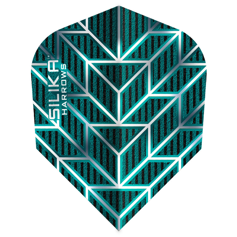 Harrows Silika Monarch Dart Flights - Shape Teal